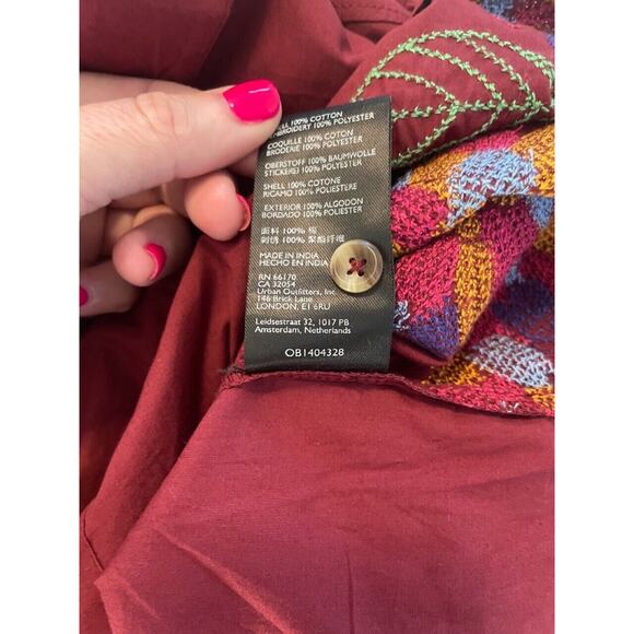 NWT Anthropologie Maeve Embroidered Button Down‎ Shirt, Size 6, $130 - Picture 5 of 9